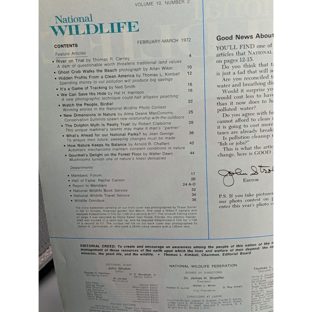 1972 March National Wildlife Magazine Ghost Crab Walks The Beach - Picture 6 of 7
